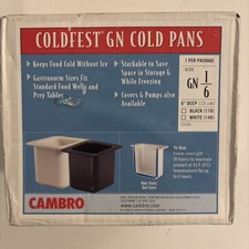 Cambro 66CF110 ColdFest Black 1/6x6" Cold Food Pan