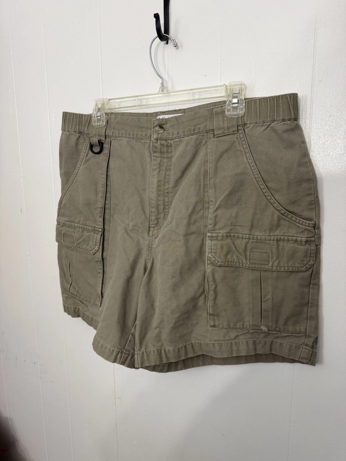 Columbia Sportswear Mens 38 Beige Cargo Hiking Utility Shorts Fishing Outdoor