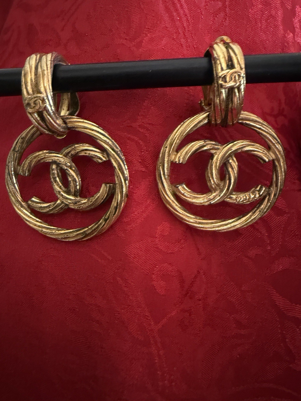 CHANEL Loop Earrings - image 4