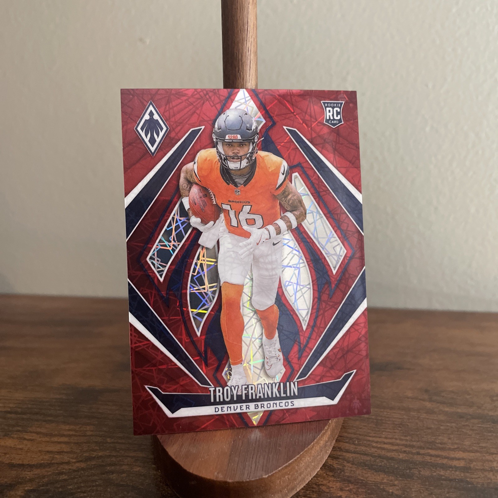 Troy Franklin Rookie #244 KS8 2024 Panini Phoenix Red Lazer 008/199