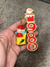 1978 & 1980s vintage Hallmark christmas ornam...