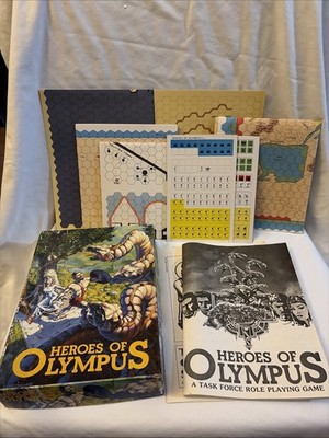 Heroes Of Olympus Task Force Games RARE Game Unpunched