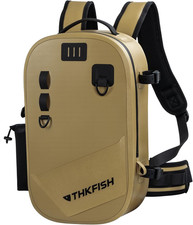 Waterproof Fishing Backpack with Rod Holder - Lightweight Sling Bag for Men