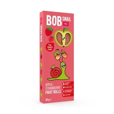 Bob Snail Apple-Strawberry Fruit Rolls 30g - 100% Fruit! - 24 Pack
