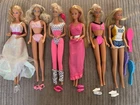 Vintage 80s Barbie Dolls x 6  all stars jogging beach blast