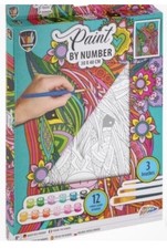 Legind Grafix - Paint by Number Unicorn Canvas-30x40cm 12 Paints