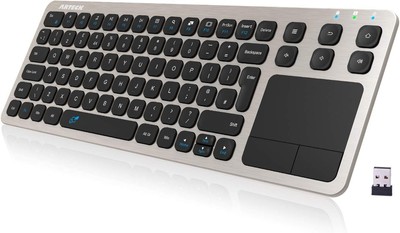 Arteck 2.4G Wireless Touch TV Tastatur mit einfacher Mediensteuerung und integriertem Tou