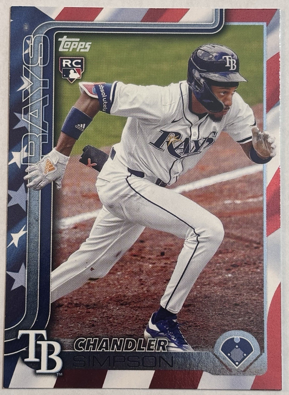 2025 Topps Update Series - Chandler Simpson Independence Day #US277 (RC) /76 SSP