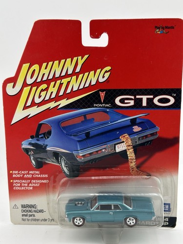JOHNNY LIGHTNING GTO 1964 HARDTOP BLUE-GREEN - Picture 1 of 3