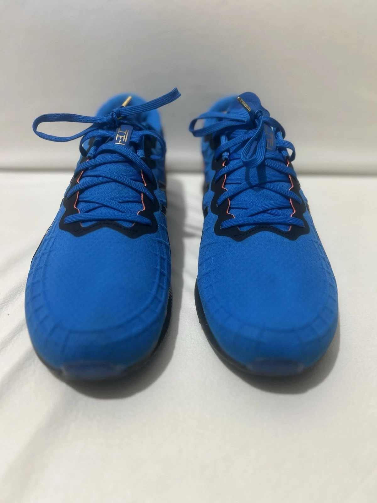 Scarpe da corsa ASICS Gel Quantum Infinity da uomo blu royal nero arancione 10 5