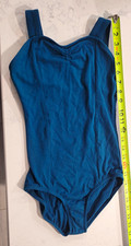 Theatricals girls Blue Solid Dance Leotard 84 Cotton/16 Spandex LC dance M