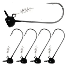 Reaction Tackle Tungsten Stand-Up Shaky Head Jigs Bass Fishing Jig Heads 5-Pack