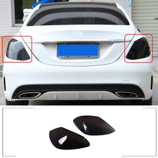 Smoked Tail Light Guards Covers Exterior Accessories For Benz C-class 2015-2021