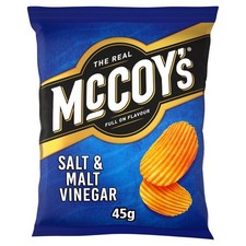 McCoy's Salt & Malt Vinegar Grab Bag Crisps 45g (Box of 26)