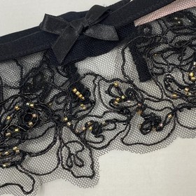 Agent Provocateur Lindie Black Suspender AP1 Extra Small NWT $225