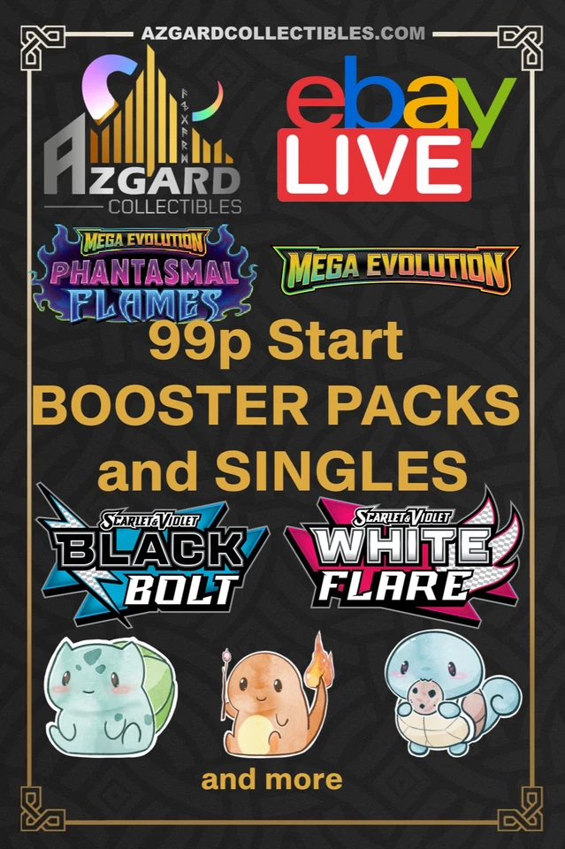 Pokemon - 99p START BOOSTER PACKS AND SINGLES