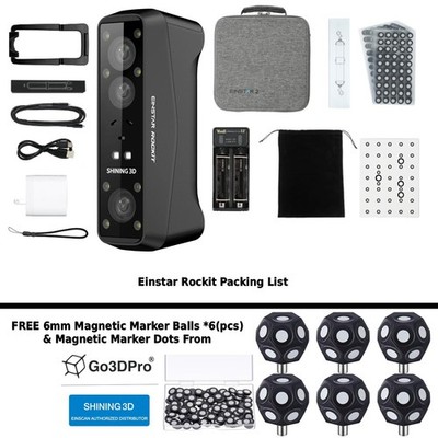 [Einstar Rockit] Wireless All-In-One 38 Laser Lines 3D Scanner w/ Scanning SW