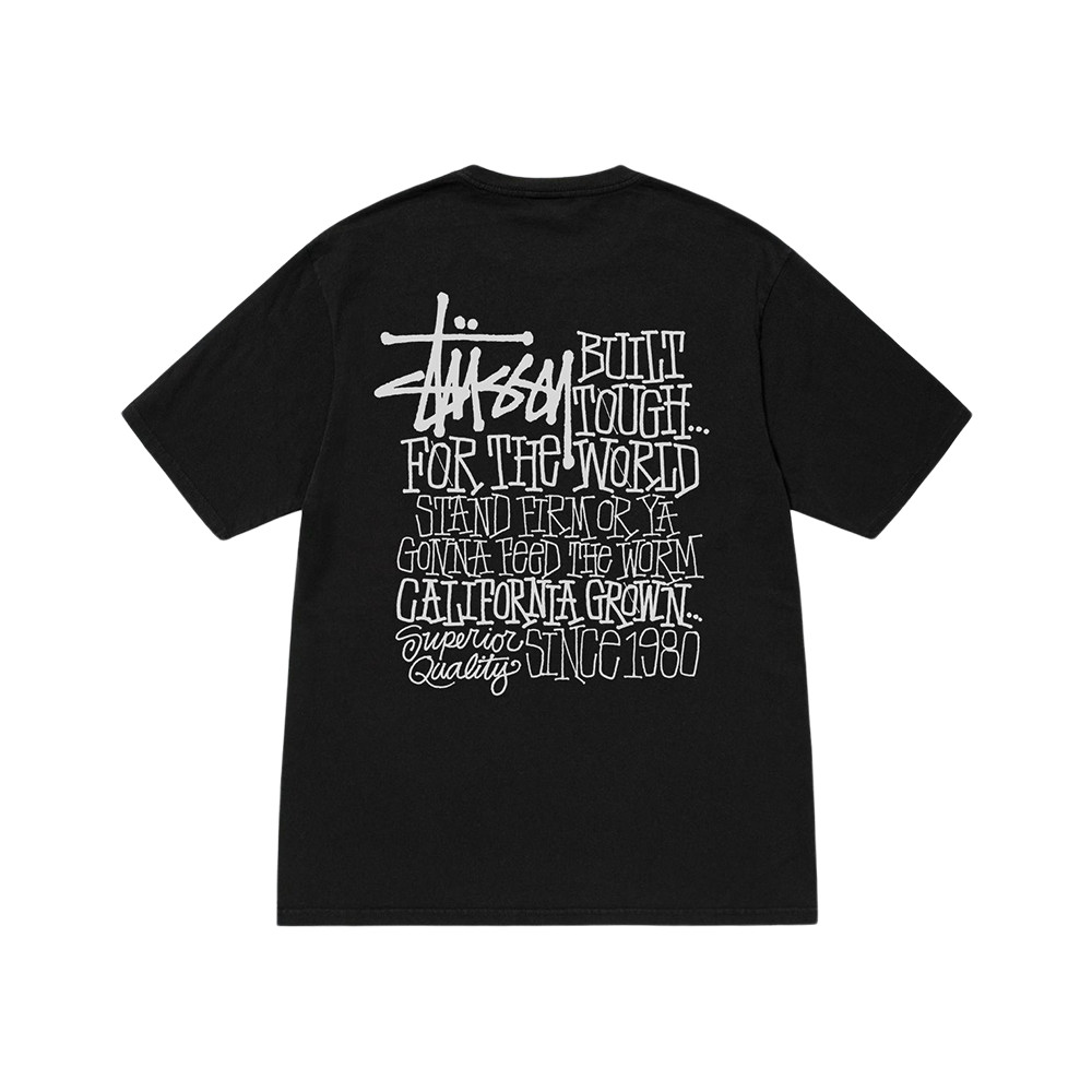Stussy California Grown Pigment Dyed T-Shirt Black