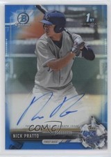 2017 Bowman Draft Chrome Pick Blue Refractor /150 Nick Pratto #CDA-NP Auto 0bt4