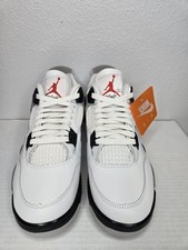 Nike Air Jordan 4 Retro White Cement Shoes Mens