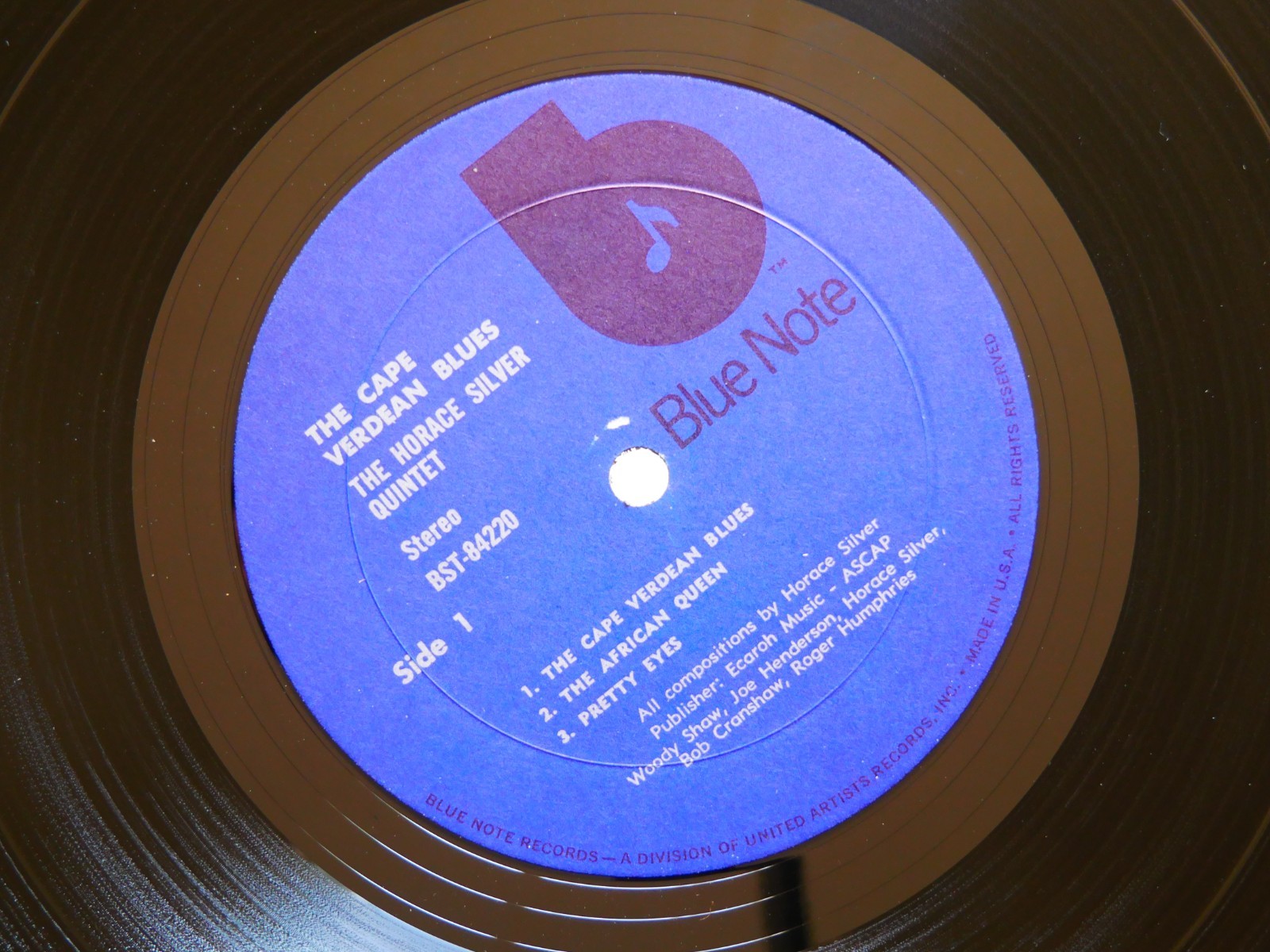 HORACE SILVER Quintet J.J. JOHNSON The Cape Verdean Blues LP BLUE NOTE BST 84220