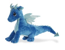Blue 16" Sparkle Tales Indigo Dragon Stuffed Plush Animal Kids Playful Toy Gift