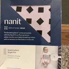 Nanit Breathing Wear Breathing Band Size Small 0-3 Months 6-15lb e-Pack New