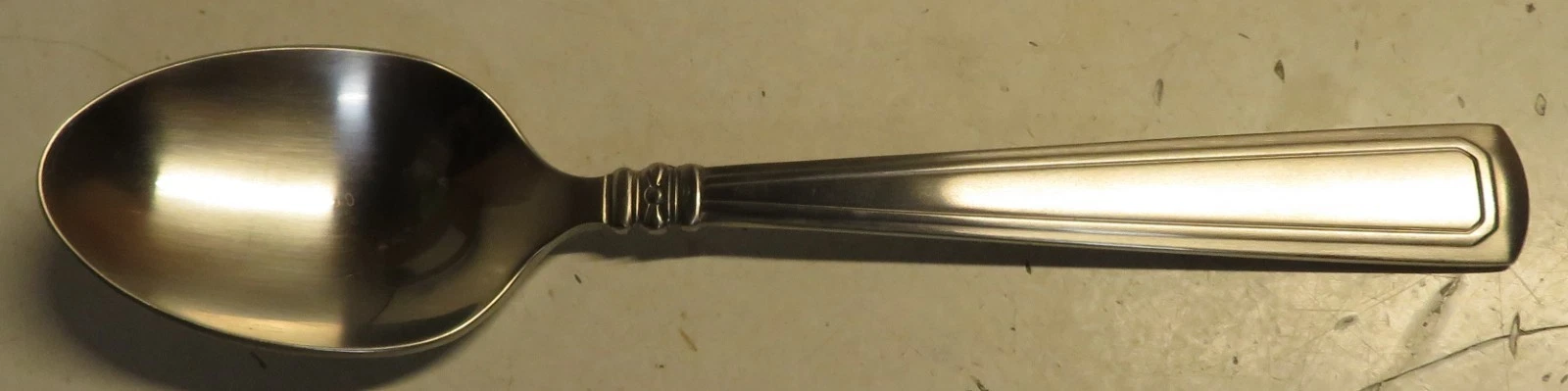Rare Longaberger Woven Traditions Flatware Stainless Steel Solid Serving Spoon