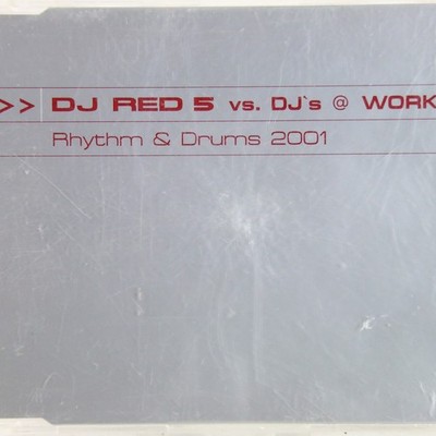 Music Musik MAXI CD DJ Red 5 vs. DJs @ Work   Rhythm & Drums 2001 Gut