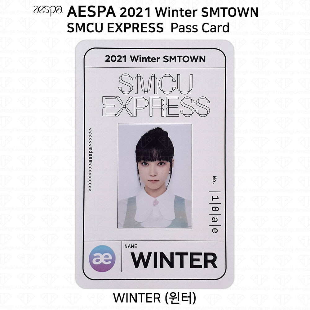 Aespa 2021 Winter SMTOWN SMCU Express Photocard Passcard KPOP K