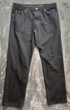 VTG Hugo Boss Mens Jeans 40x34 Alabama Charcoal Black Metal Tag