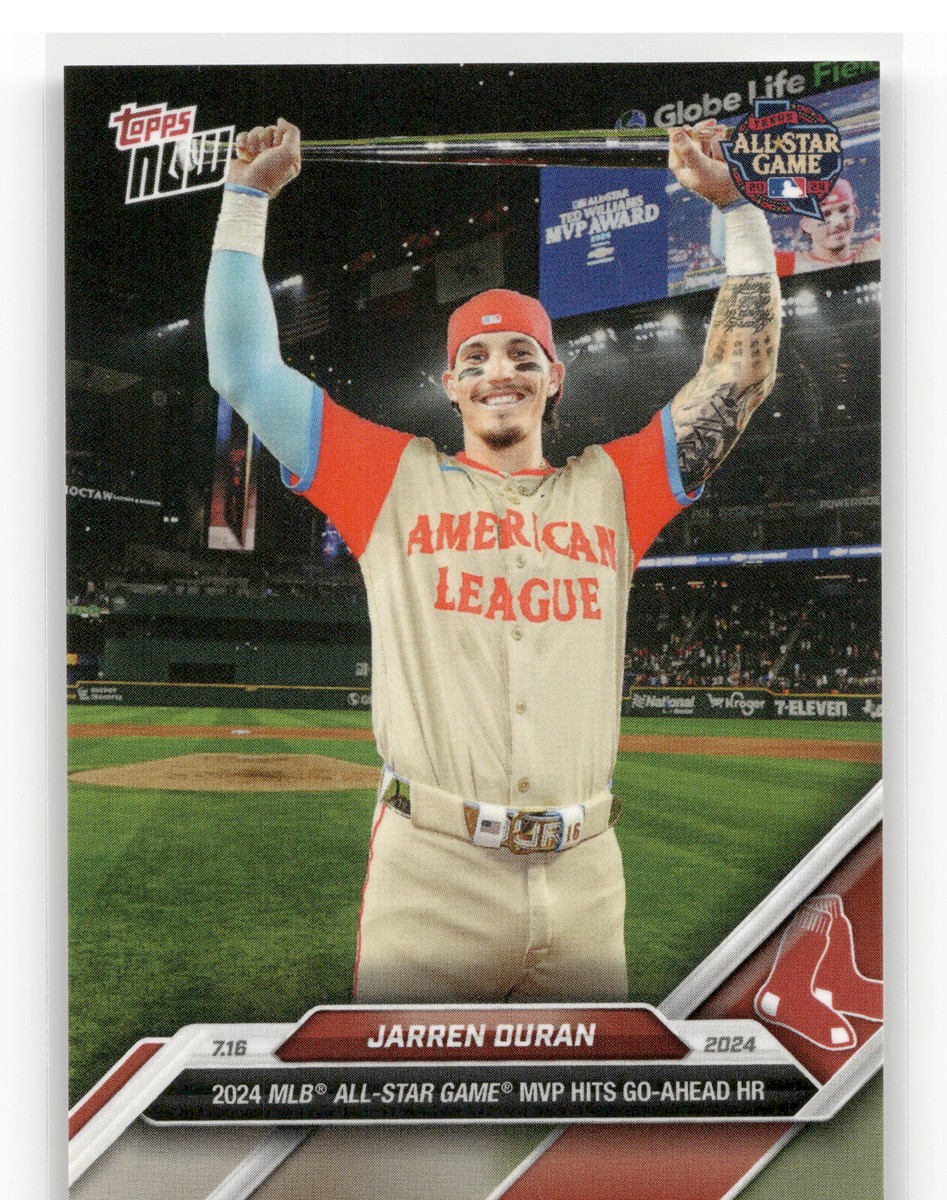 JARREN DURAN All Star Game MVP 2024 Topps Now #438 Boston Red Sox, PR: 2199  🔥