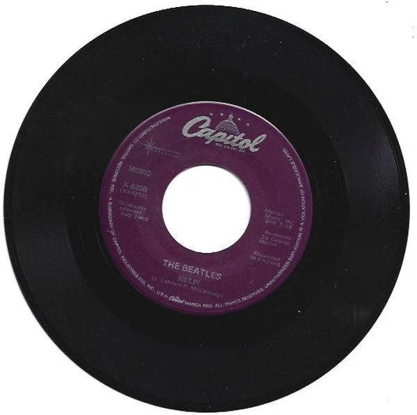 Beatles - Help ! / I'm Down Monaural 7" 45 RPM Single - Image 4 of 4