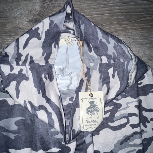 Easel Anthropologie Women's Leggings Medium Camo Brand New With Tag Gray Blue - Picture 4 of 8