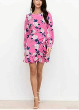 Yumi Kim Daphne Floral Mini Wrap Dress SZ14