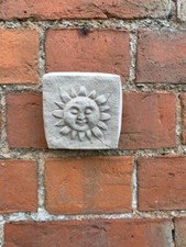 Sun Face Wall Hanging Tile Indoors or Outdoors