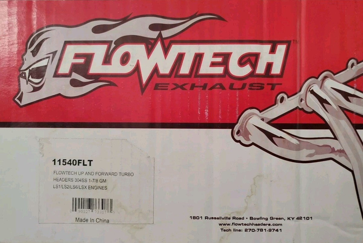 Flowtech Exhaust Headers LS 304ss Turbo Up & Forward Style 11540FLT Flowtech Exhaust Headers LS 304ss Turbo Up & Forward Style 11540FLT