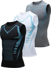 Men Athletic Compression Shirt Workout Shaper Tank Top Base Layer Sport Gym Vest