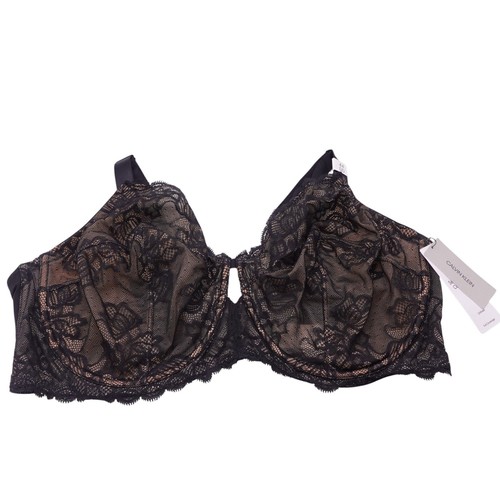 NWT Calvin Klein Seductive Comfort With Lace Full Coverage Bra Sz 44DD Black - Picture 2 of 11