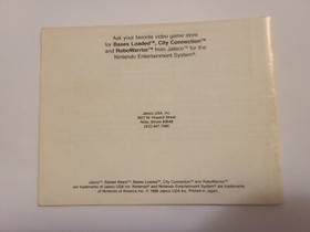 Racket Attack Tennis NES Nintendo Original Instruction Manual Book Only OEM