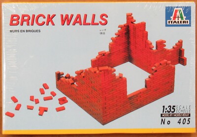 Italeri No 405 Brick Walls 1:35-Scale NOS