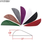 50pcs 2" Parabolic Fletches Feather Fletching Right Wing