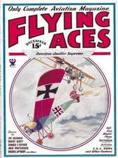 Flying Aces Magazine De. 1933 Pulp German Gliders Curtiss Wright Spad