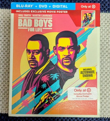 BAD BOYS FOR LIFE [TARGET-EXCLUSIVE Blu-ray/DVD, 2020] - NEW!