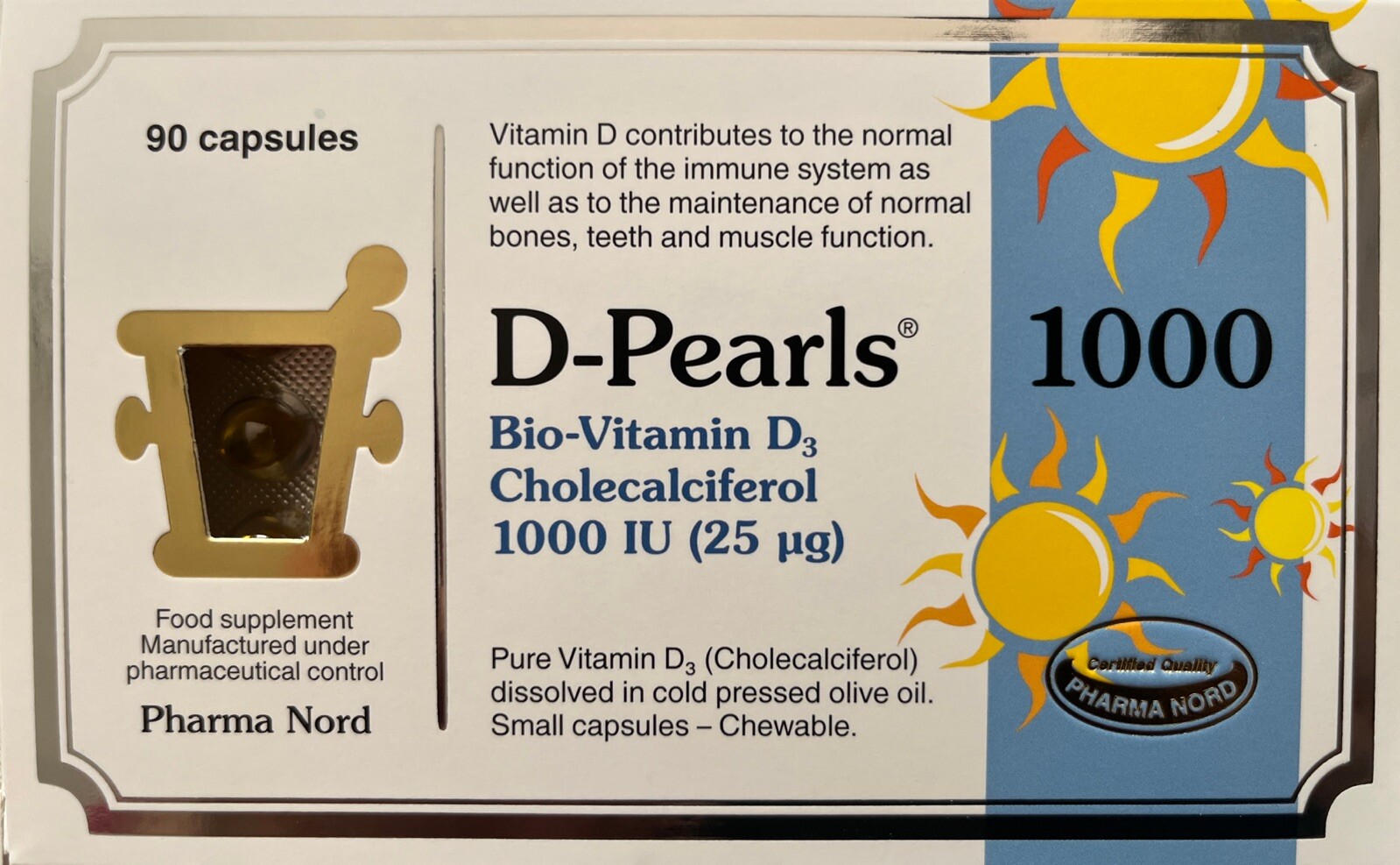 Pharma Nord Bio-Vitamin D3 1000IU (25mcg) - 80 Capsules - Image 2