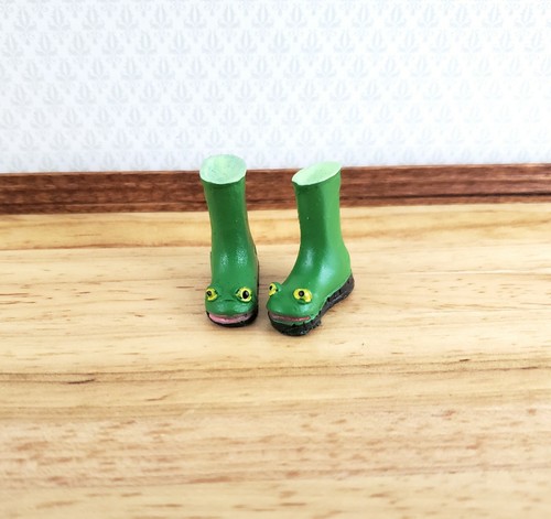 Dollhouse Frog Rain Boots Froggy 