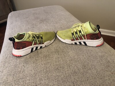 Adidas EQT Support Mid‎ ADV Primeknit Shoes Mens Size 13 Yellow Running Sneakers Adidas EQT Support Mid ADV Mens 10 Running Shoes B37436  main image 3