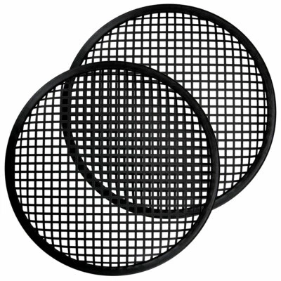 NIPPON AMERICA 2-pack 12-inch Waffle SubWoofer Metal Mesh Speaker Grills DJ PA Car Audio