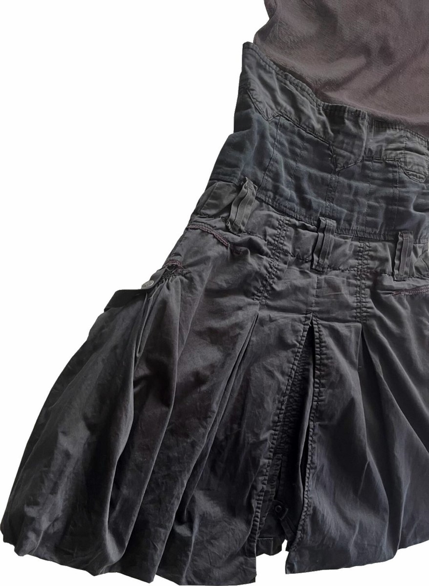 Ensemble Top Et Jupe Boule Marron Marithé & François Girbaud - Taille 36 - Occasion Très Bon état - Vintage