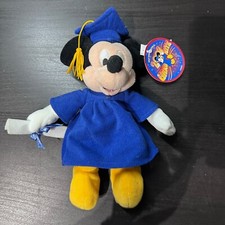 Walt Disney World Bean Bag Plush 2002 Grad Nite Mickey Mouse NWT